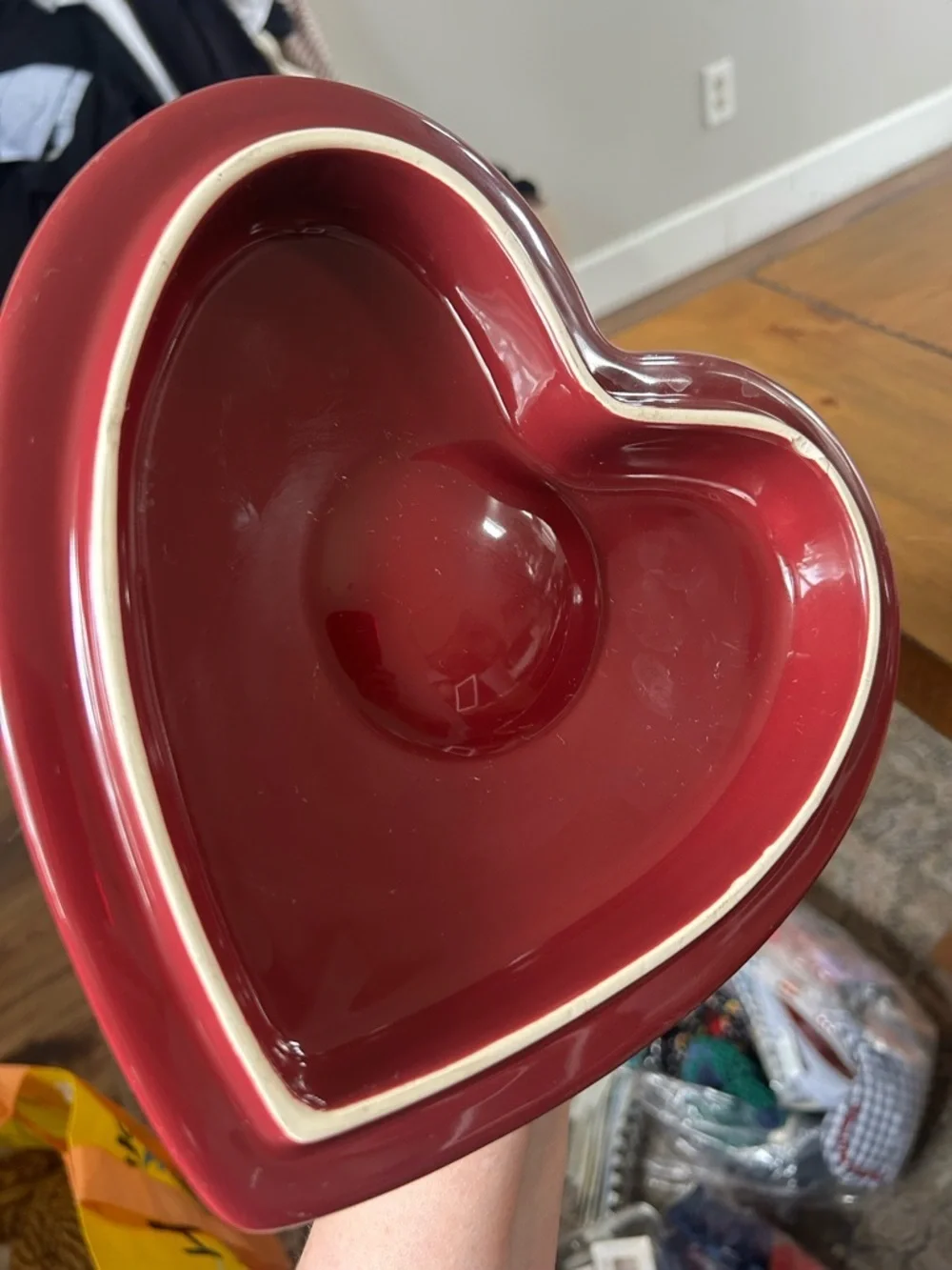 Chantel Red Heart-Shaped Covered Casserole Dish - Set of 2